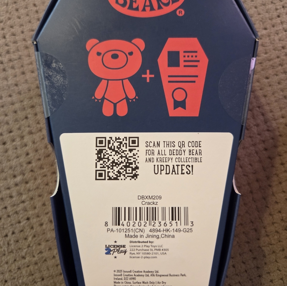 NEW 2025 Christmas Deddy Bears Crackz 5" Plush Official Digital Roblox Included - Picture 8 of 12